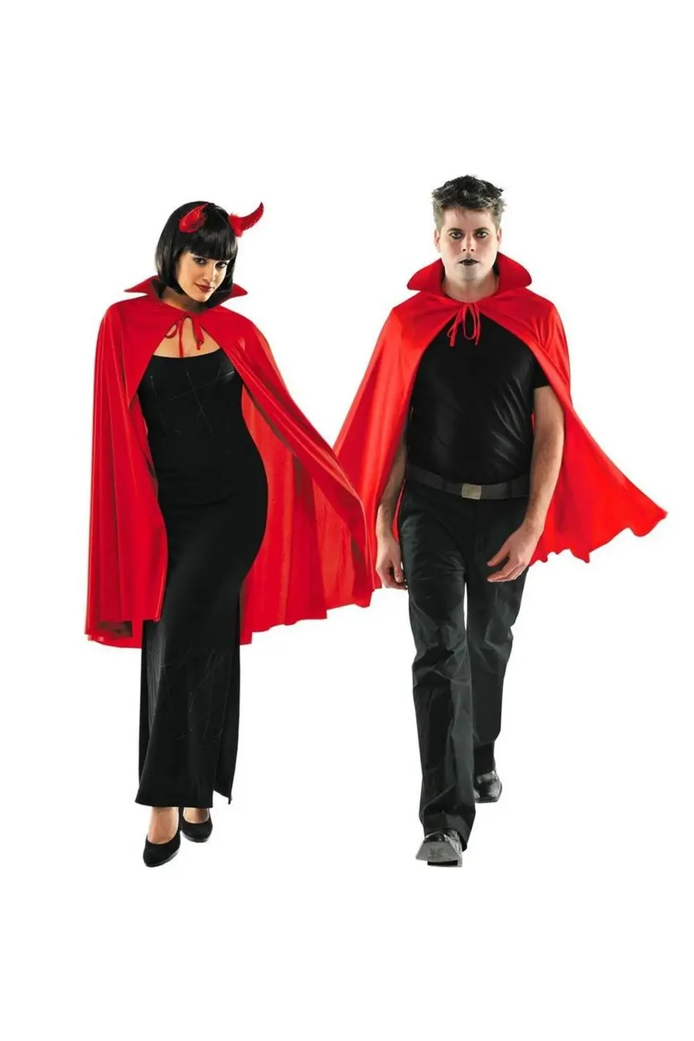 BAY BAYAB UYUMLU KIRMIZI YAKALI 100 CM PELERİN