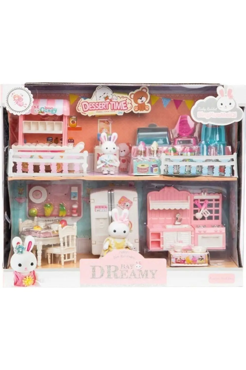 Bay Dreamy Mini Tavşan Çift Katlı Mutfak Seti
