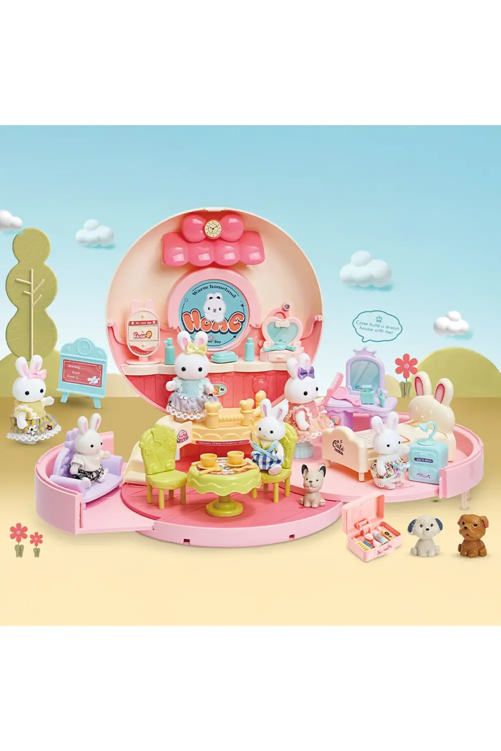 Bay Dreamy Mini Tavşan Evi Sırt Çantalı