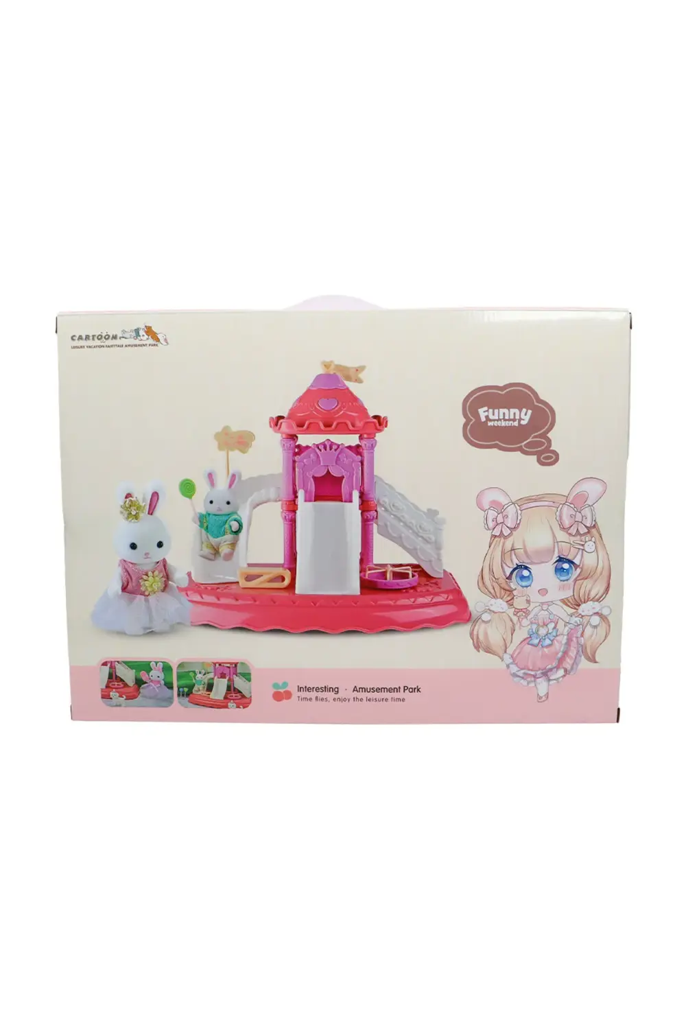 Bay Dreamy Mini Tavşan Kaydıraklı Tavşan Aile Parkı