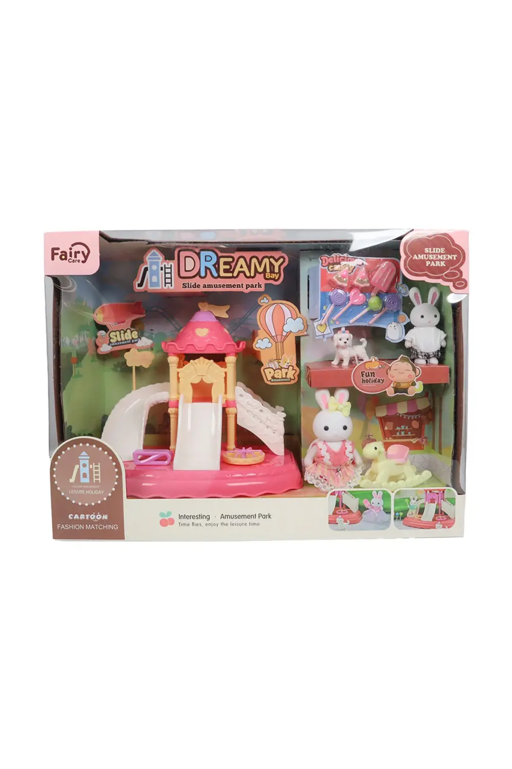 Bay Dreamy Mini Tavşan Kaydıraklı Tavşan Aile Parkı