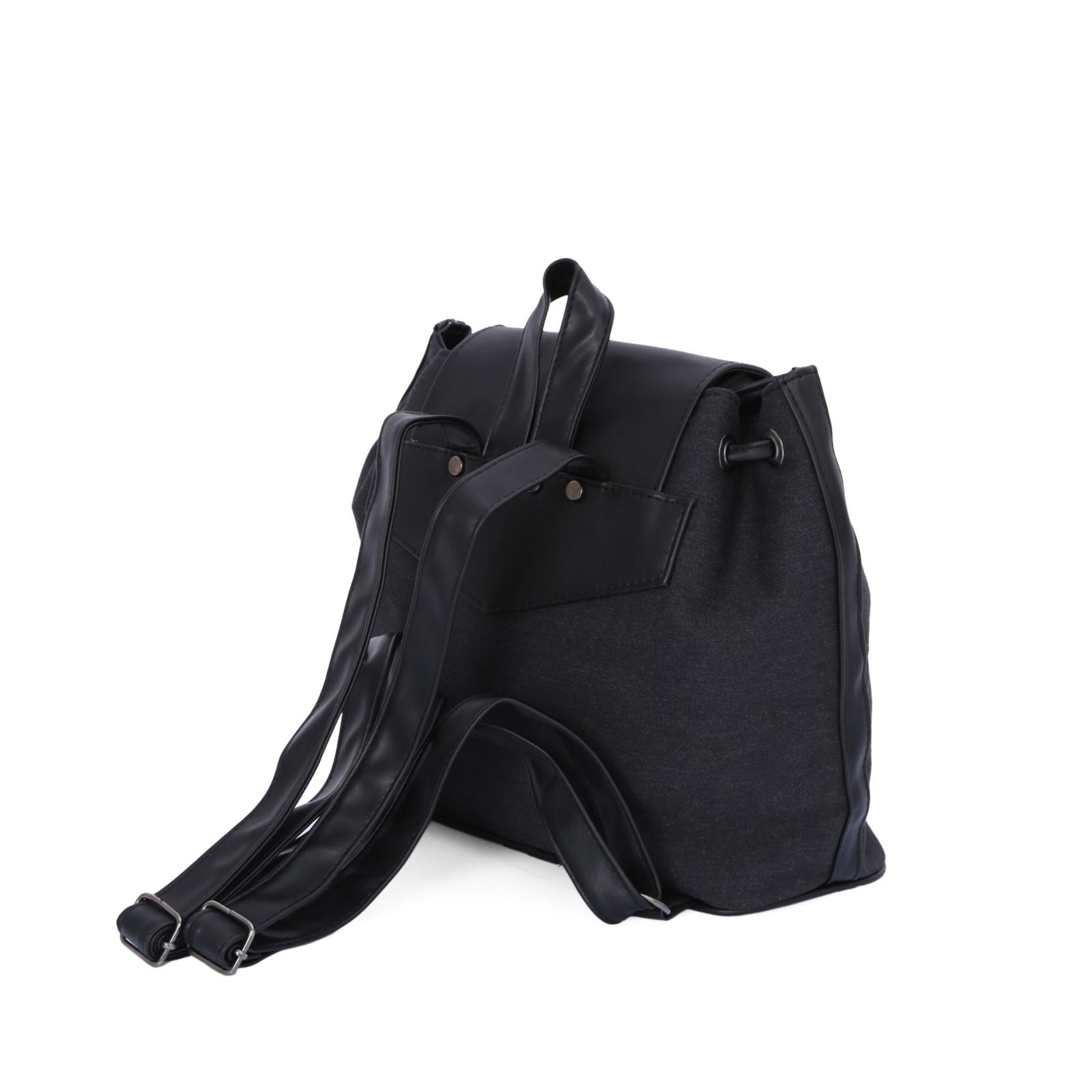 Bayan Sırt Çantası Kanvas Kumaş Büzgülü 