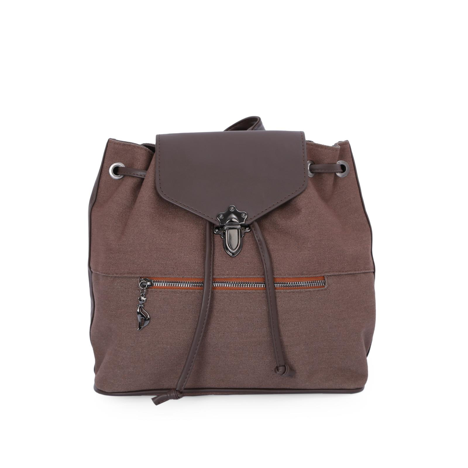 Bayan Sırt Çantası Kanvas Kumaş Büzgülü 