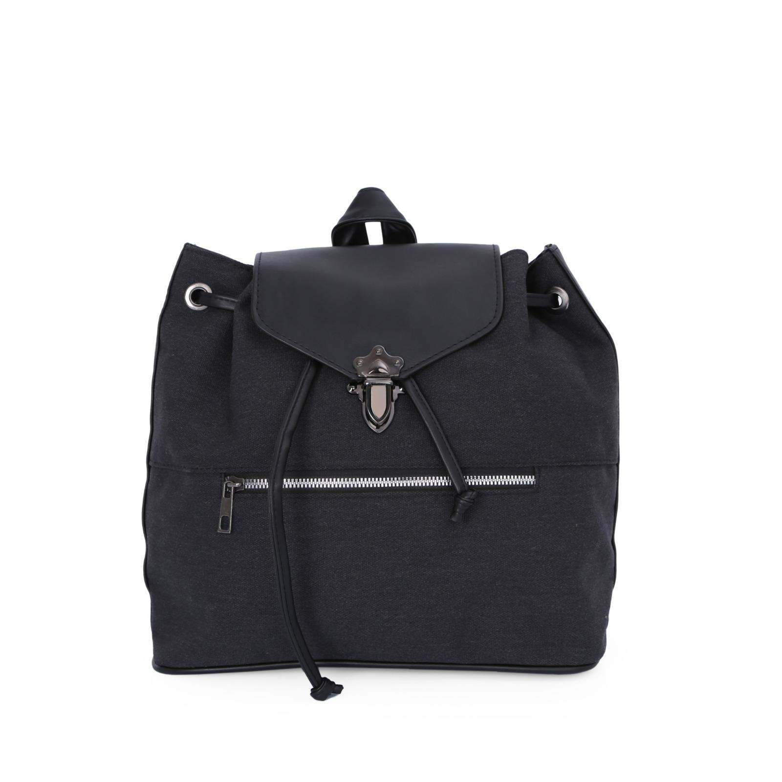 Bayan Sırt Çantası Kanvas Kumaş Büzgülü 