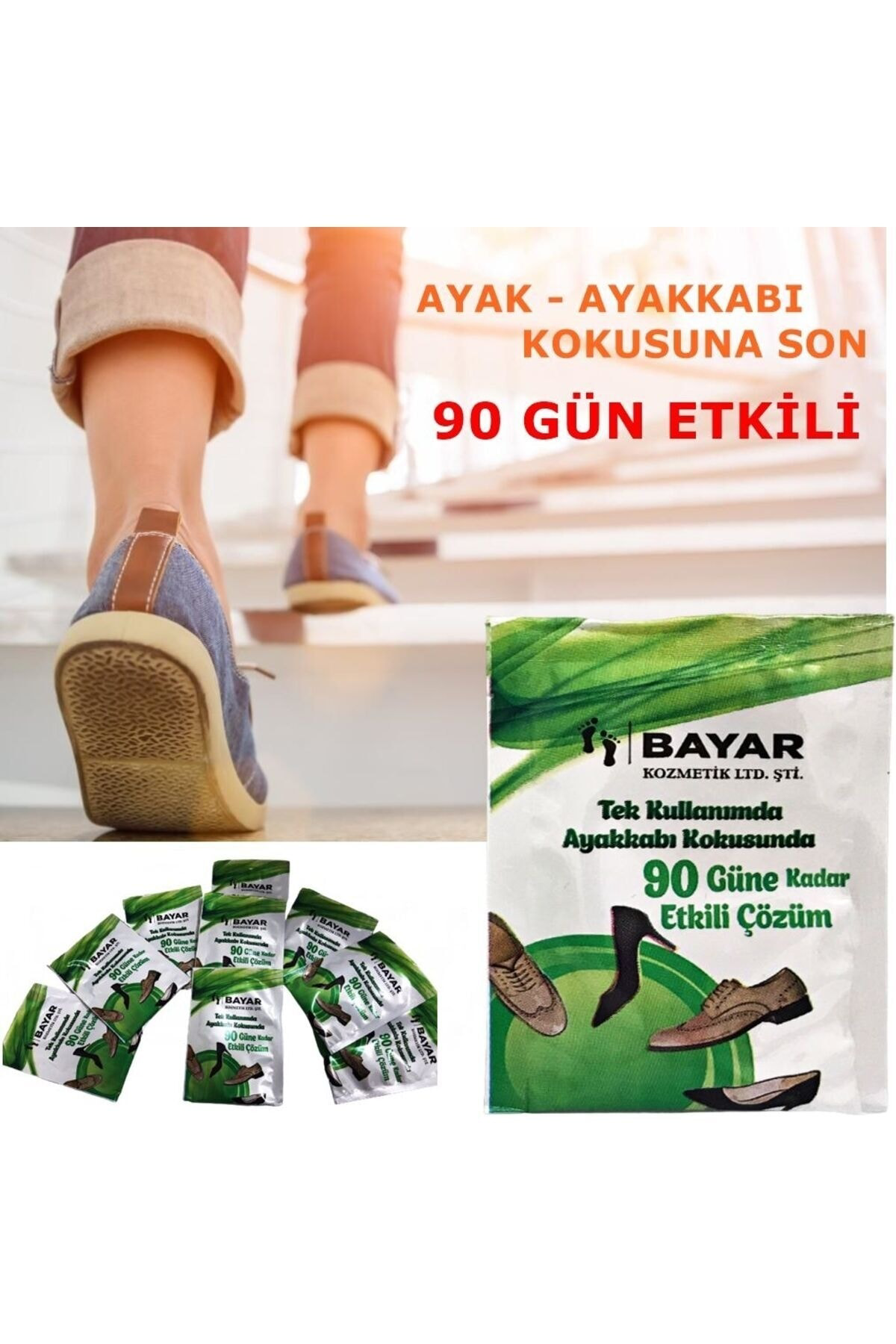 BAYAR AYAKKABI KOKU GİDERİCİ BAKIM TOZU 24'LÜ