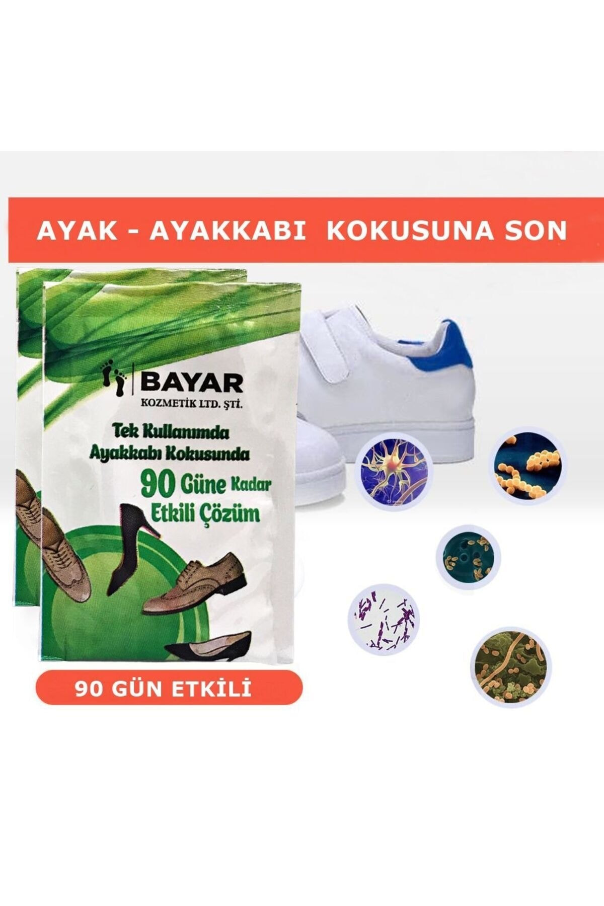 BAYAR AYAKKABI KOKU GİDERİCİ BAKIM TOZU 24'LÜ