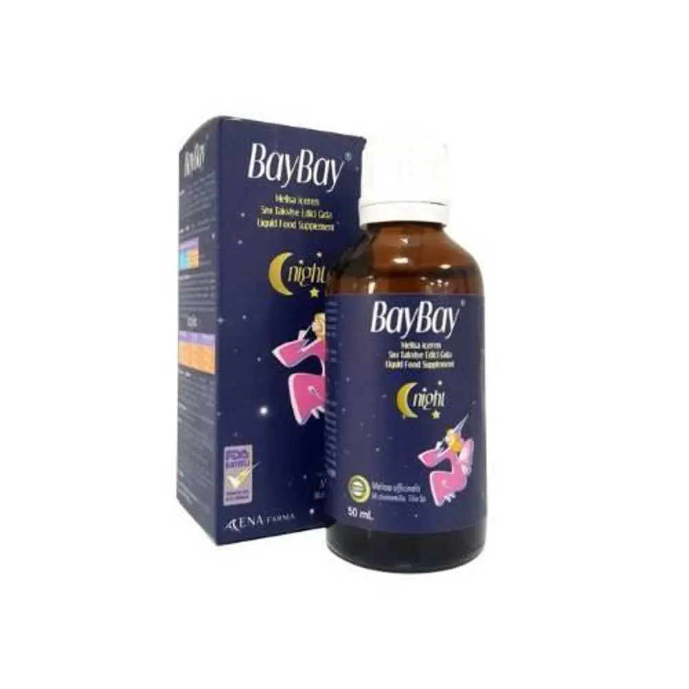 Baybay Night Melisa İçeren Bitkisel Damla 50 ml 8699284270562