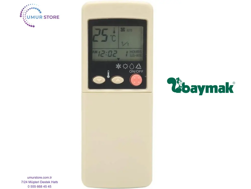 Baymak BTA-09CHS Uyumlu Klima Kumandası Baymak BTA-09CHS Uyumlu Klima Kumandası