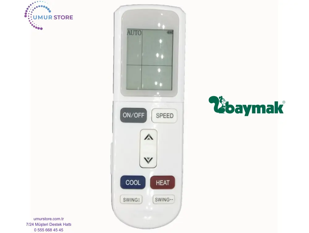 Baymak Elegant Plus UV 24 Uyumlu Klima Kumandası-ECO Baymak Elegant Plus UV 24 Uyumlu Klima Kumandası-ECO