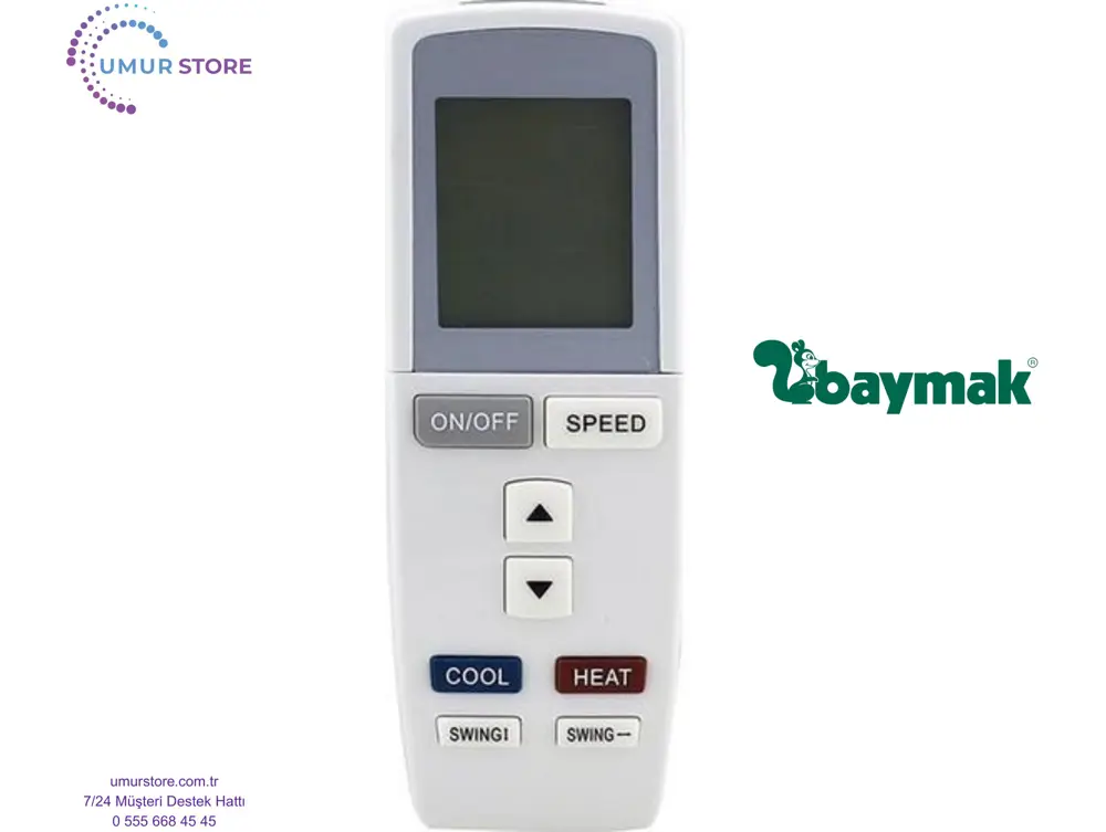 Baymak Elegant Prime 18 Uyumlu İnverter Klima Kumandası Baymak Elegant Prime 18 Uyumlu İnverter Klima Kumandası