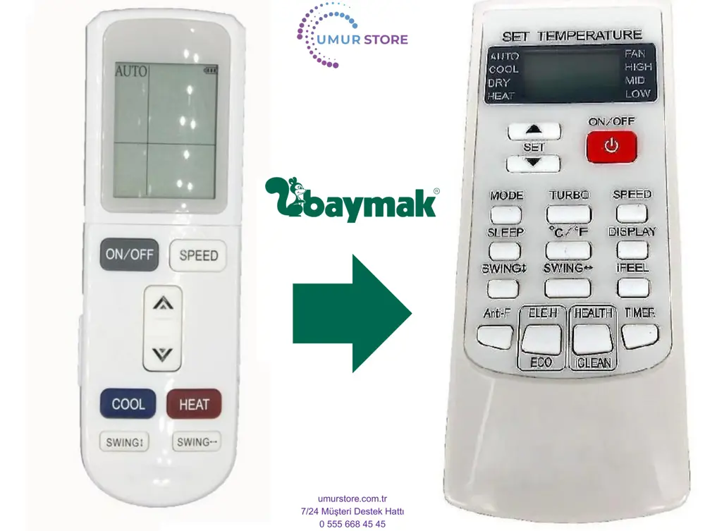 Baymak Elegant Prime Multi 24 Klima Kumandası
