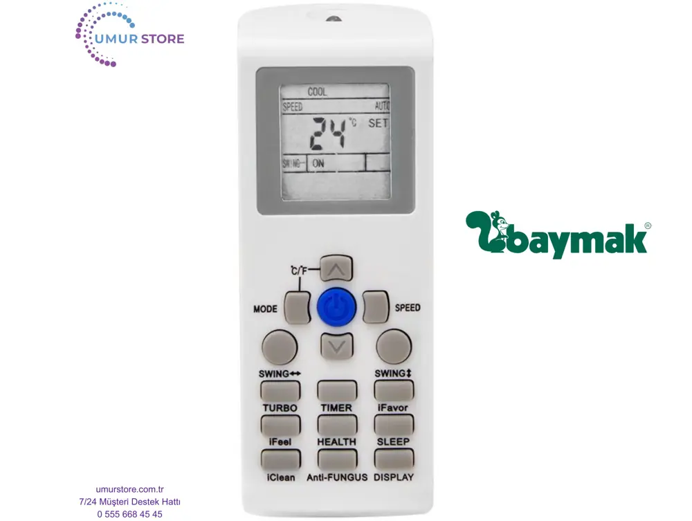 Baymak YKR-P 001E Klima Kumandası Baymak YKR-P 001E Klima Kumandası