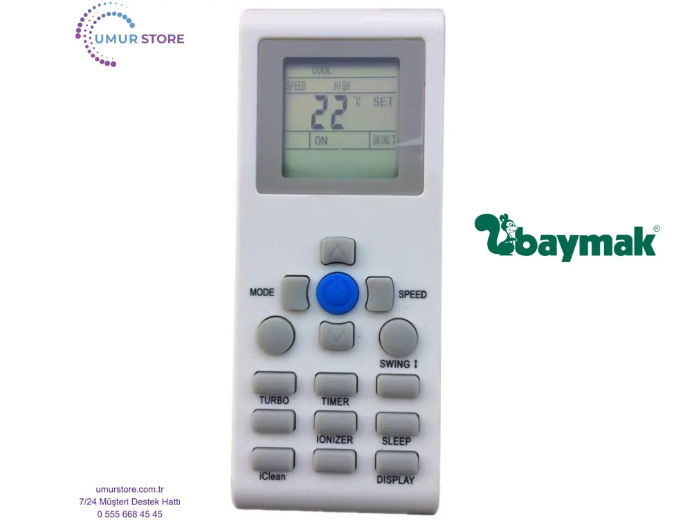 Baymak YKR-P 001E Klima Kumandası Baymak YKR-P 001E Klima Kumandası