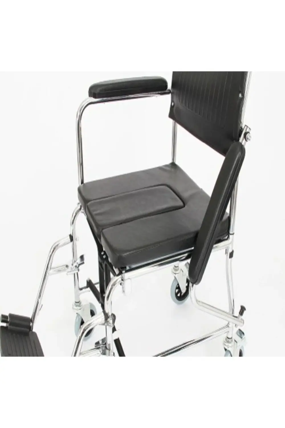 Baymedikal Klozetli Tuvaletli Tekerlekli Sandalye Engelli Hasta B