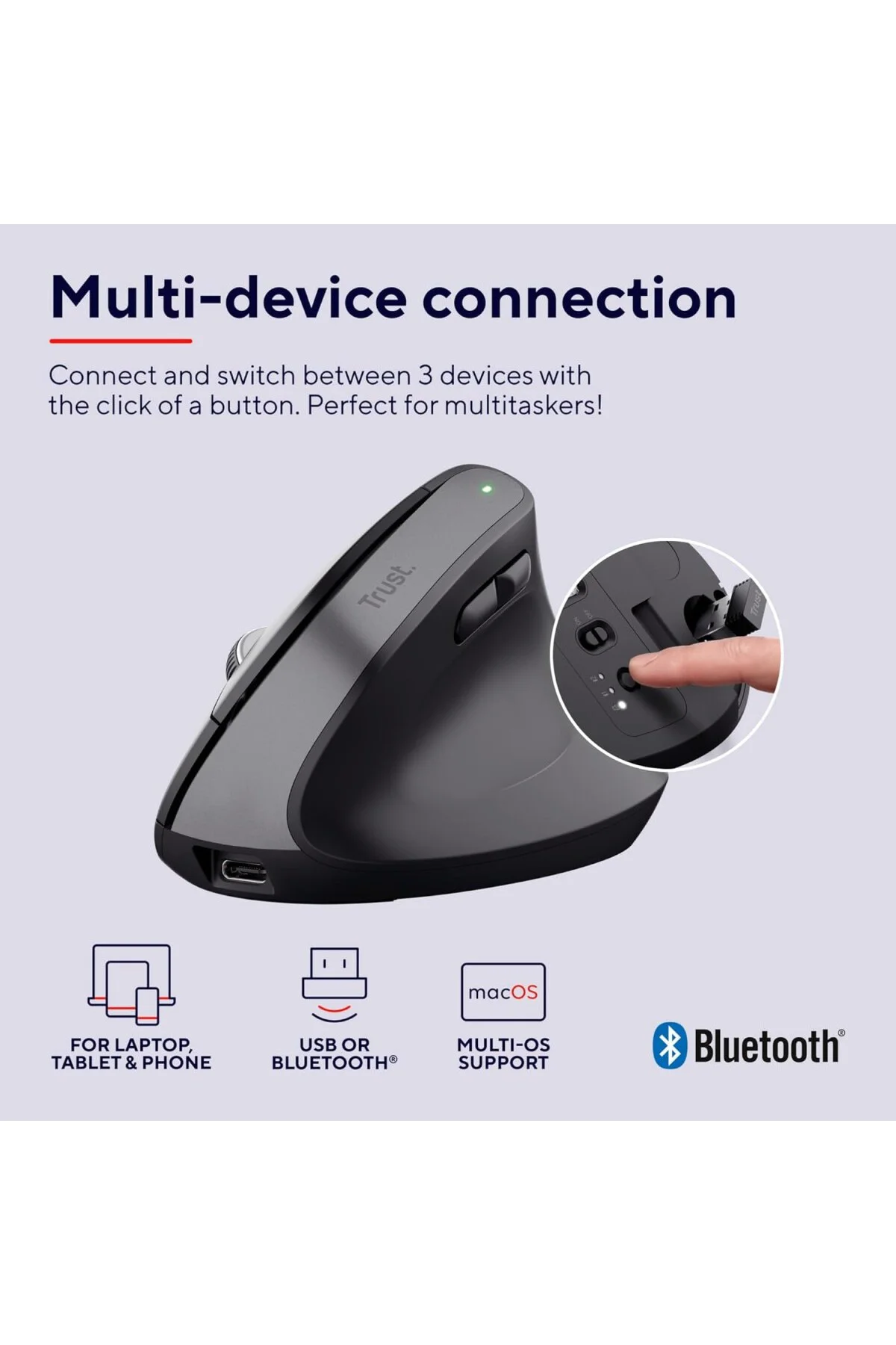 Bayo+ Ergonomik Kablosuz Mouse-Syh Bayo+ Ergonomik Kablosuz Mouse-Syh