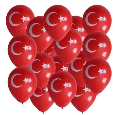 Bayraklı Balon 12İNC 100 Parça Bayraklı Balon 12İNC 100 Parça