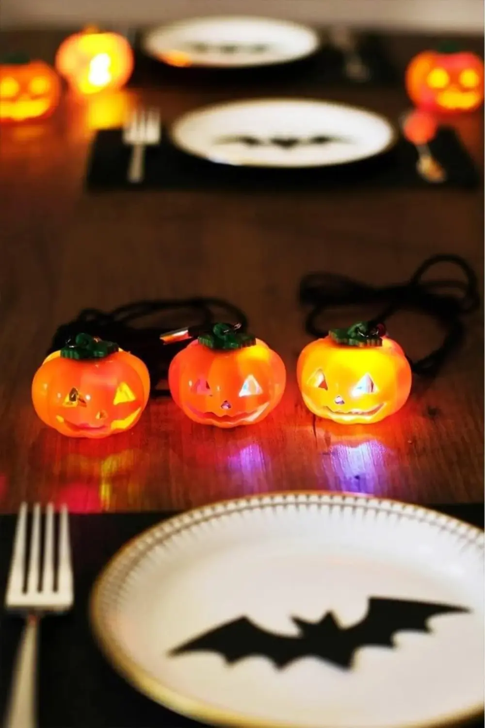 Bayramı Halloween Pilli Balkabağı Kolye 3 lü 1185222