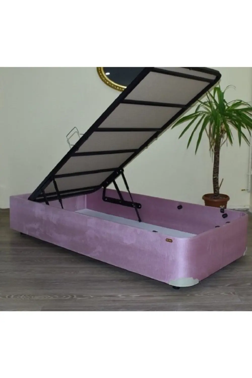 Baza 18227 Tay Tüy Pembe Kumaş Metal Transmisyon Çelik Baza 120*2