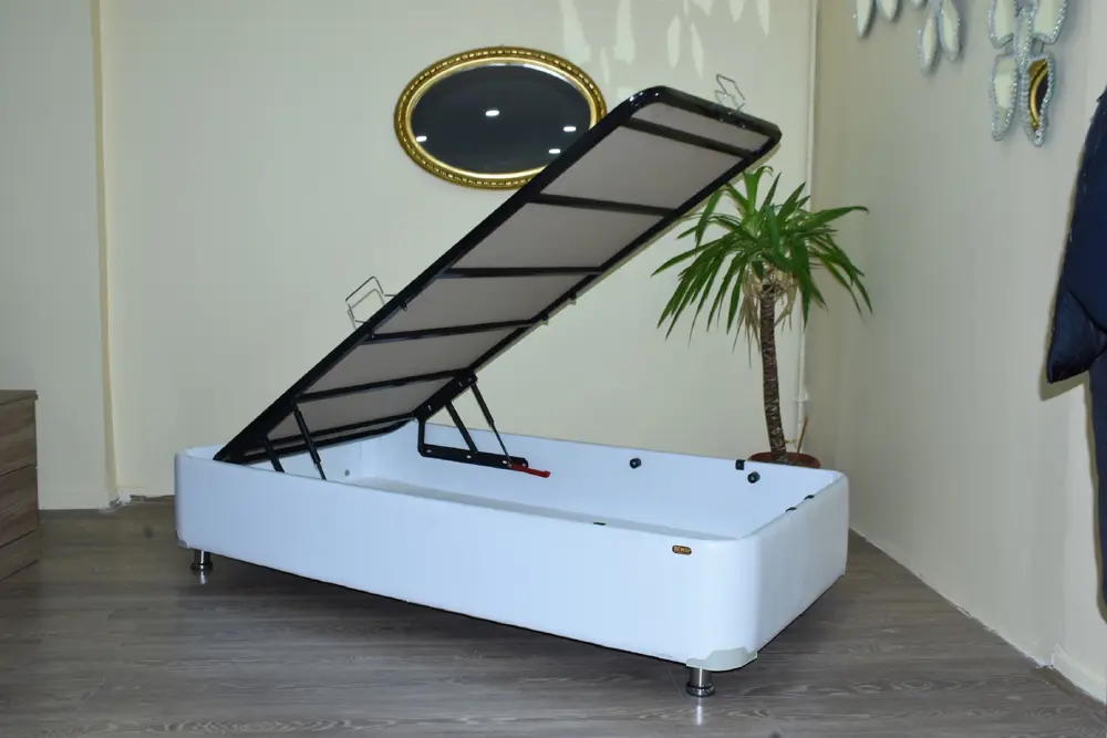 Baza 19334 Suni Deri Beyaz Baza 90*19cm El yapım