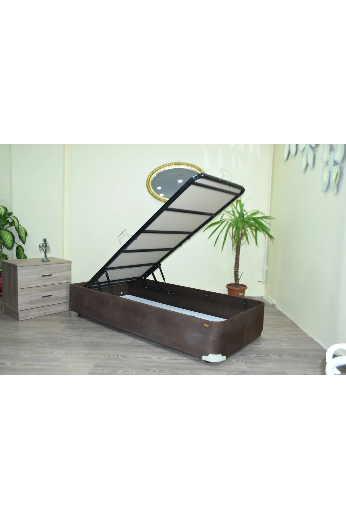 Baza 19340 Tay Tüy Kahverengi SAĞLAM Çelik Kasa Baza 100*200 cm - Görsel 2