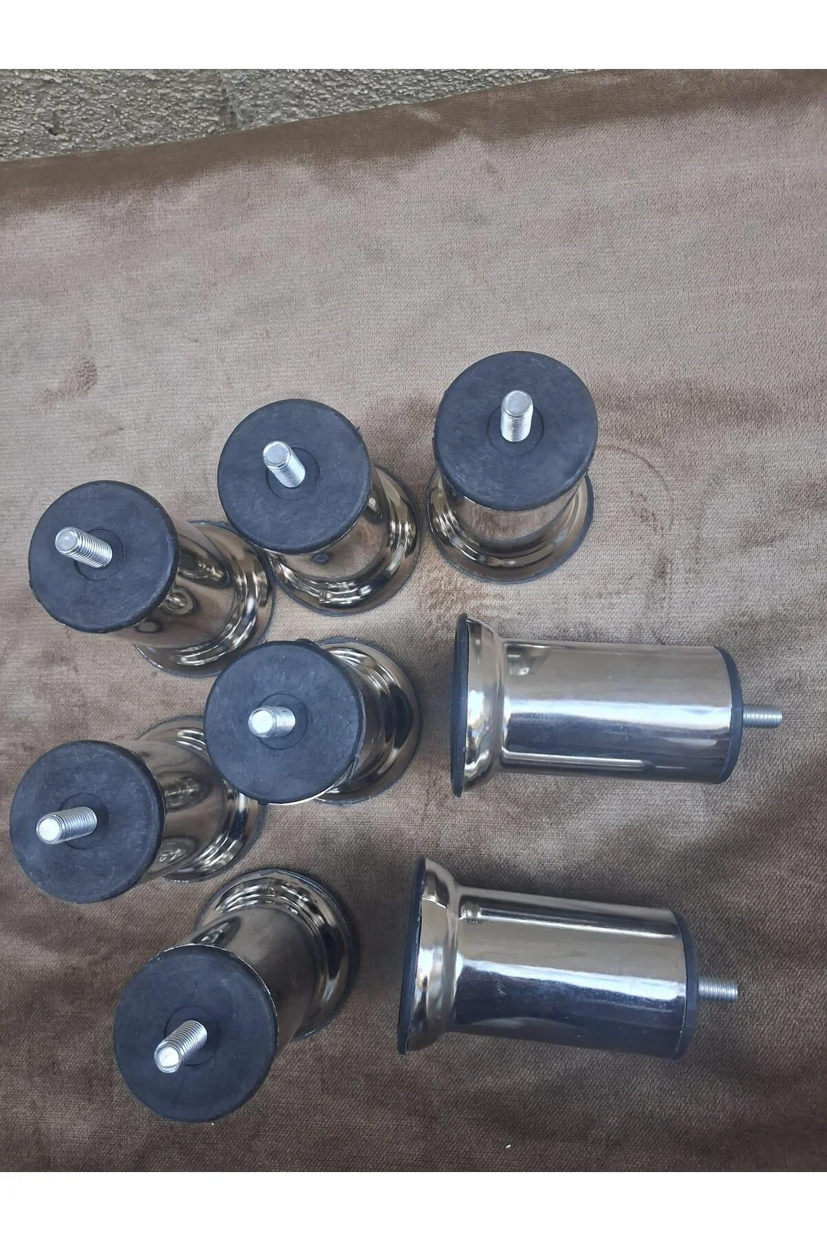 Baza Ayak HDR 90565 Koltuk Ayağı Kanepe Ayağı Mobilya Ayağı Krom 10 cm (8 Adet) Baza Ayak HDR 90565 Koltuk Ayağı Kanepe Ayağı Mobilya Ayağı Krom 10 cm (8 Adet) - Görsel 3