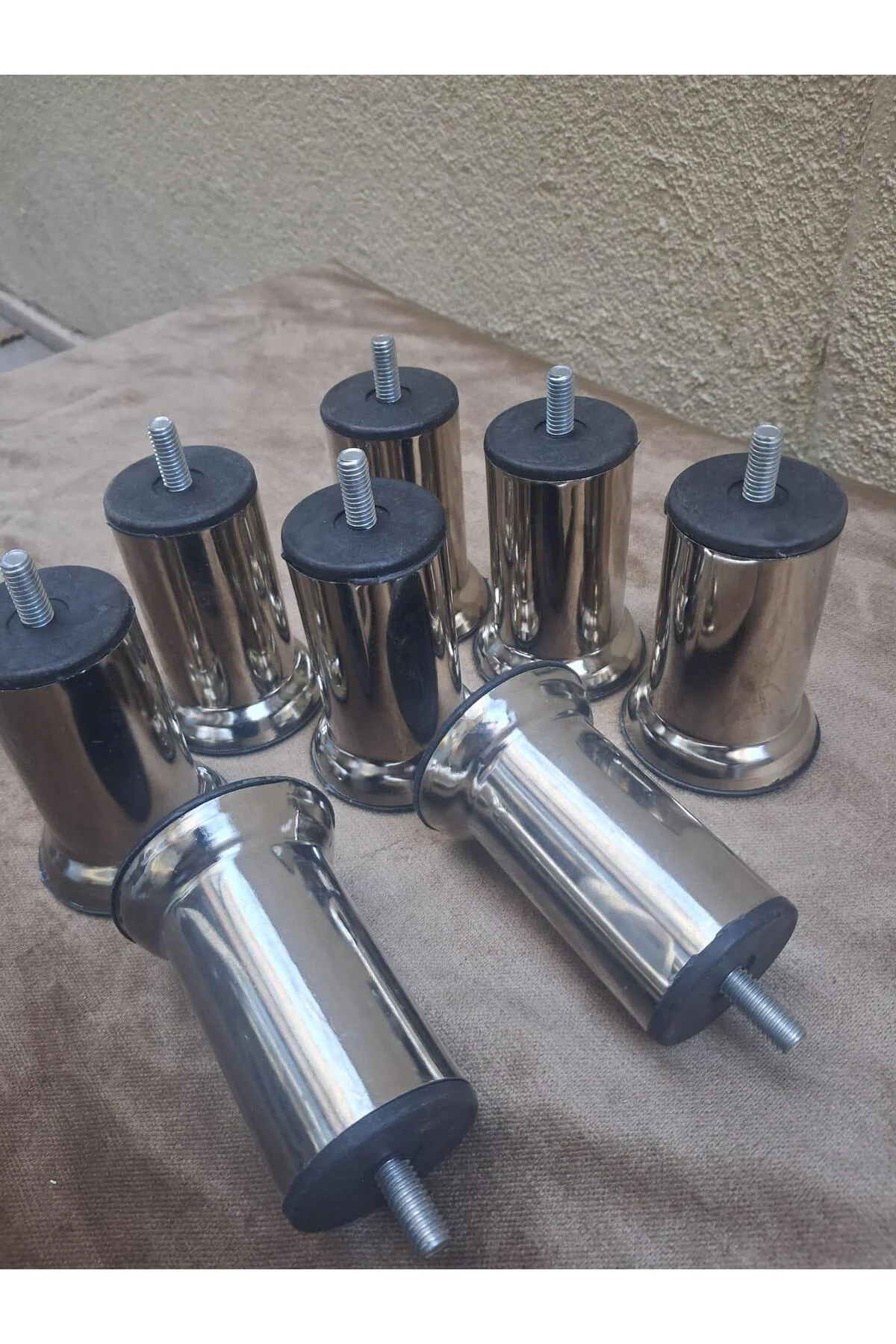 Baza Ayak HDR 90565 Koltuk Ayağı Kanepe Ayağı Mobilya Ayağı Krom 10 cm (8 Adet) Baza Ayak HDR 90565 Koltuk Ayağı Kanepe Ayağı Mobilya Ayağı Krom 10 cm (8 Adet) - Görsel 4