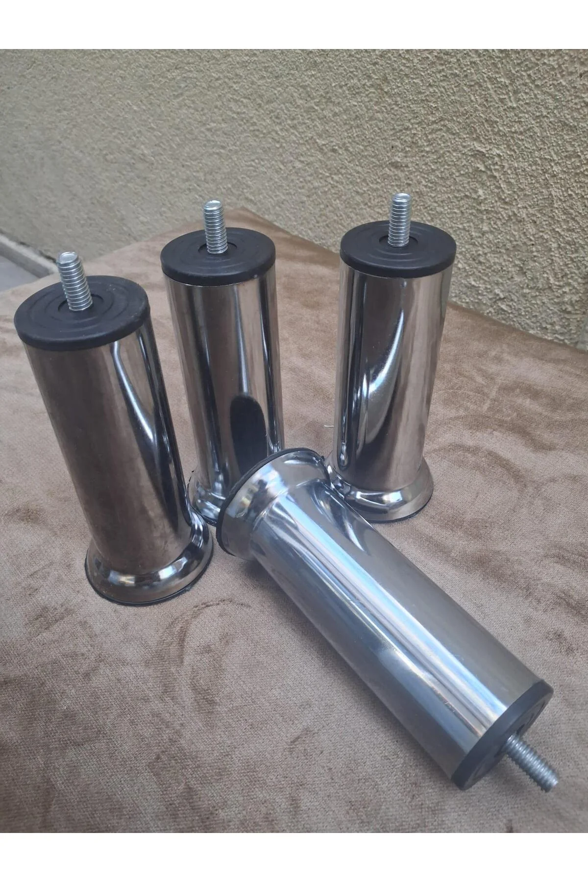 Baza Ayak HDR 90571 Koltuk Ayağı Kanepe Ayağı Mobilya Ayağı Krom 15 cm (4 Adet) Baza Ayak HDR 90571 Koltuk Ayağı Kanepe Ayağı Mobilya Ayağı Krom 15 cm (4 Adet) - Görsel 2