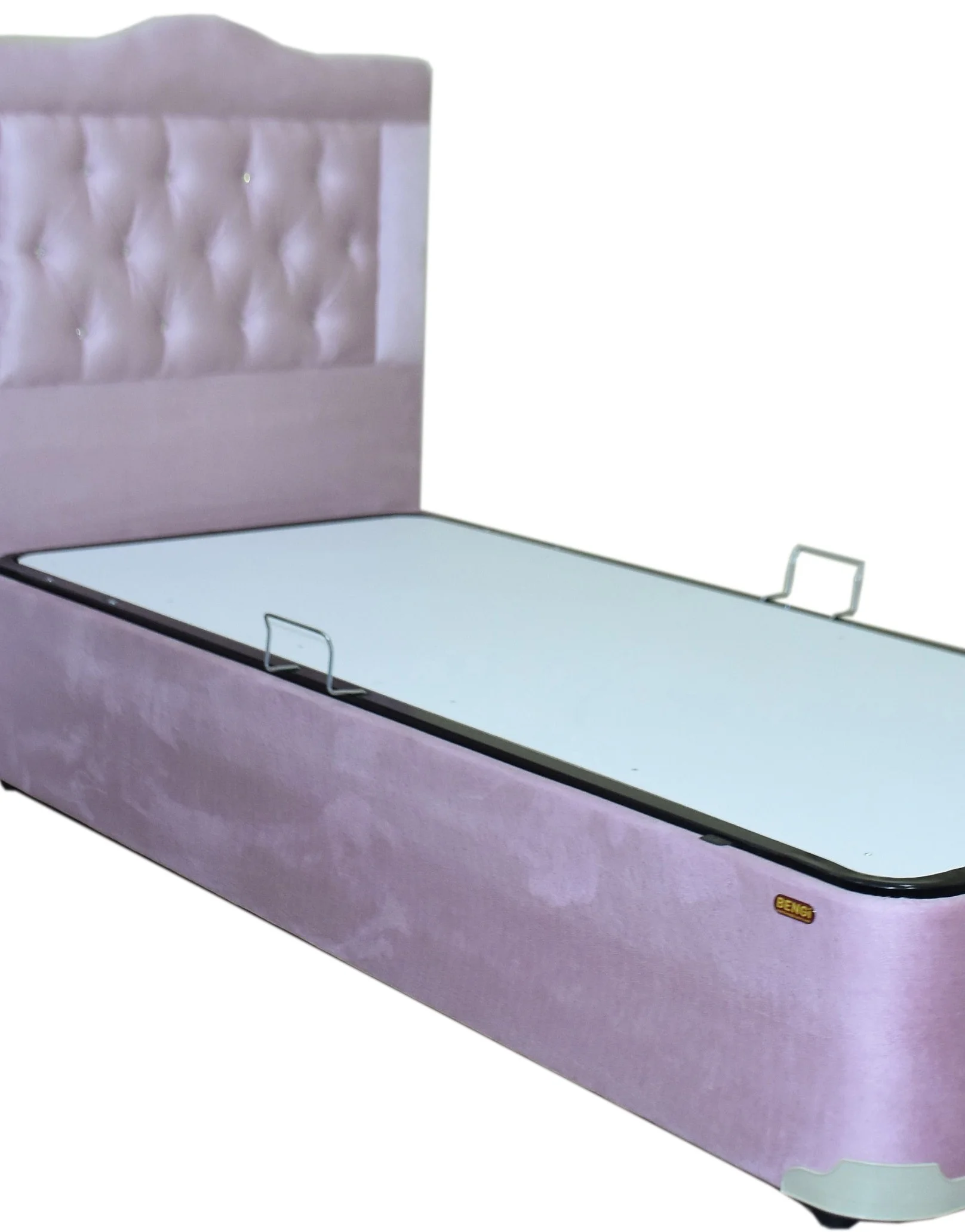 Baza-Başlık 13430 TAY TÜY PEMBE  Kumaş MODEL Kapiton başlık Metal