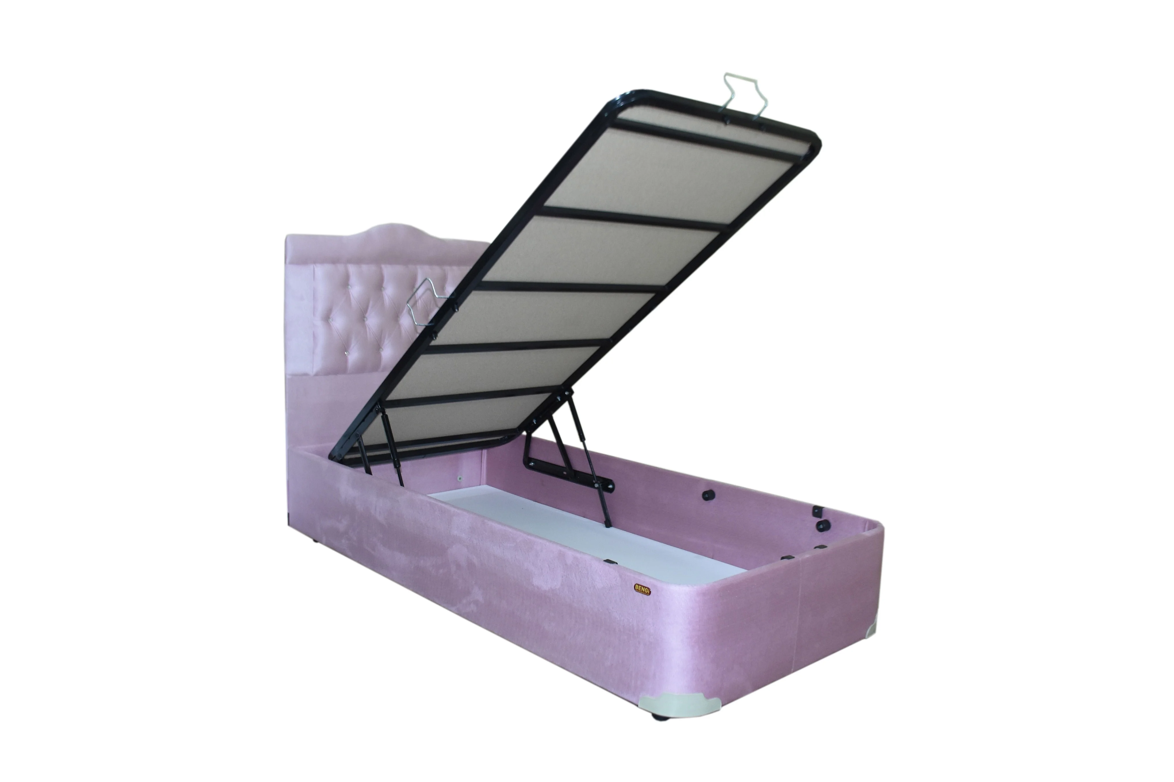 Baza-Başlık 13430 TAY TÜY PEMBE  Kumaş MODEL Kapiton başlık Metal