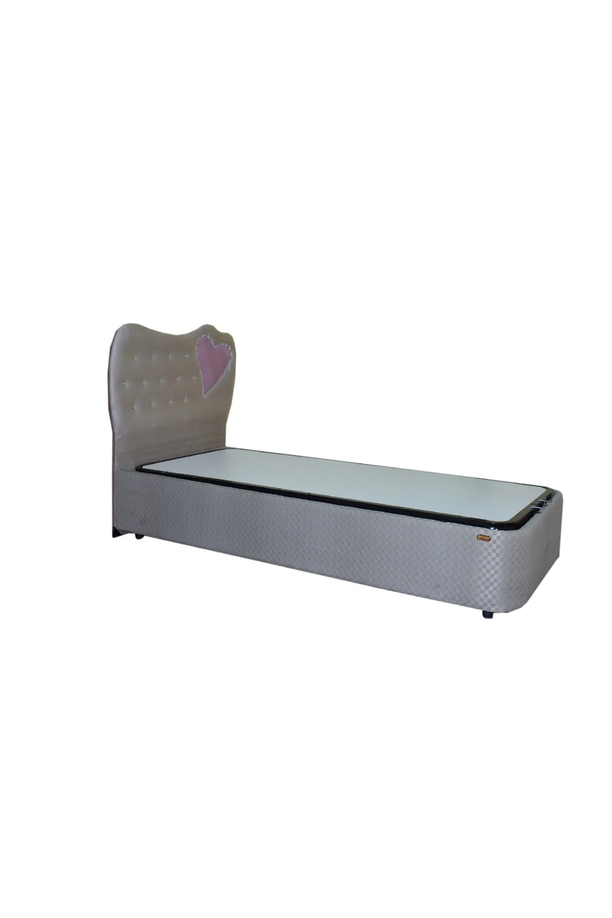 Baza-Başlık 13432 STANDART Kumaş MODEL Kapitone Kalp başlık Metal 90*190 ElYapım Baza-Başlık 13432 STANDART Kumaş MODEL Kapitone Kalp başlık Metal 90*190 ElYapım - Görsel 3