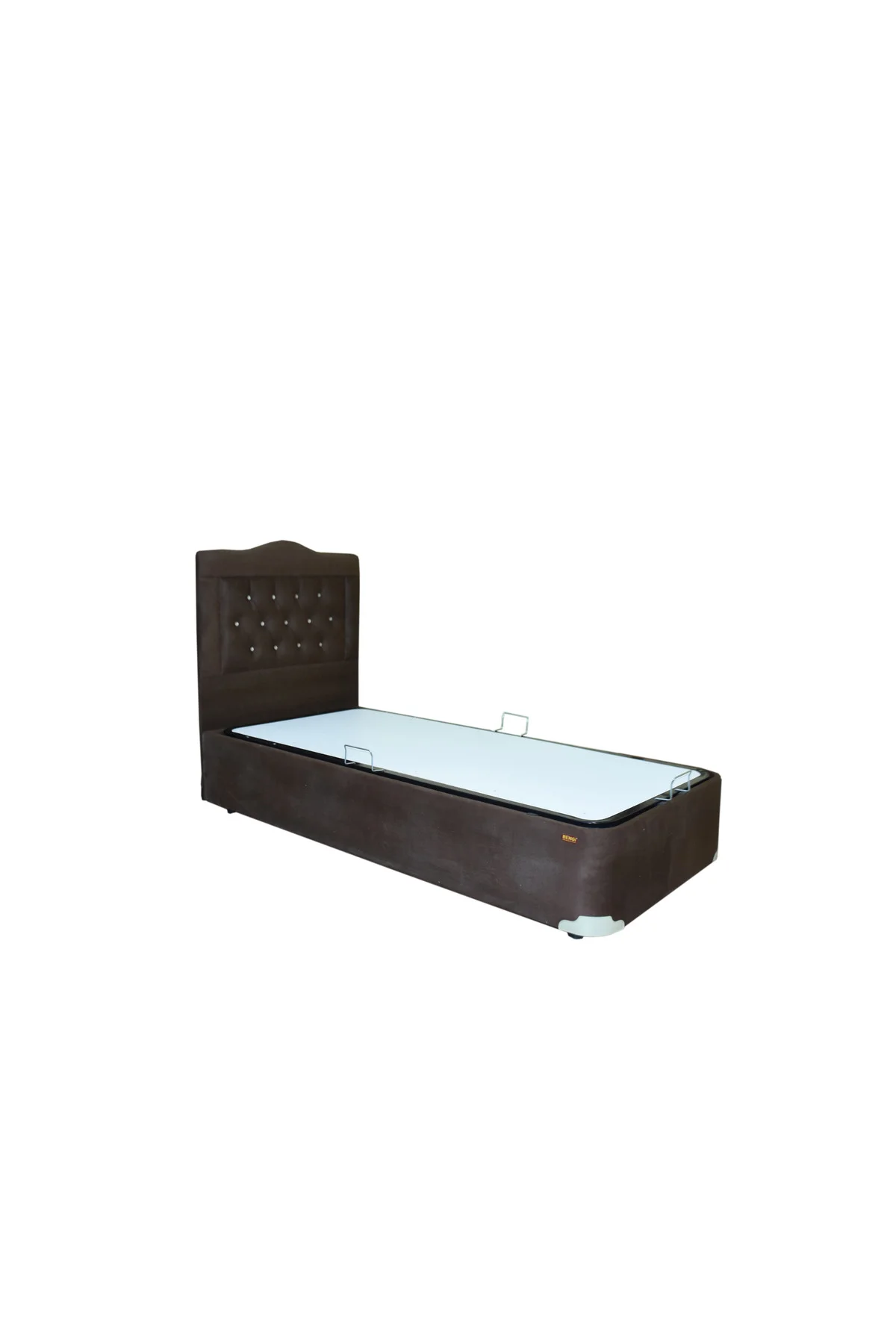 Baza-Başlık 14188 Tay Tüyü Kahverengi Kumaş Kapitone Metal Çelik 90*190 ElYapım Baza-Başlık 14188 Tay Tüyü Kahverengi Kumaş Kapitone Metal Çelik 90*190 ElYapım - Görsel 4