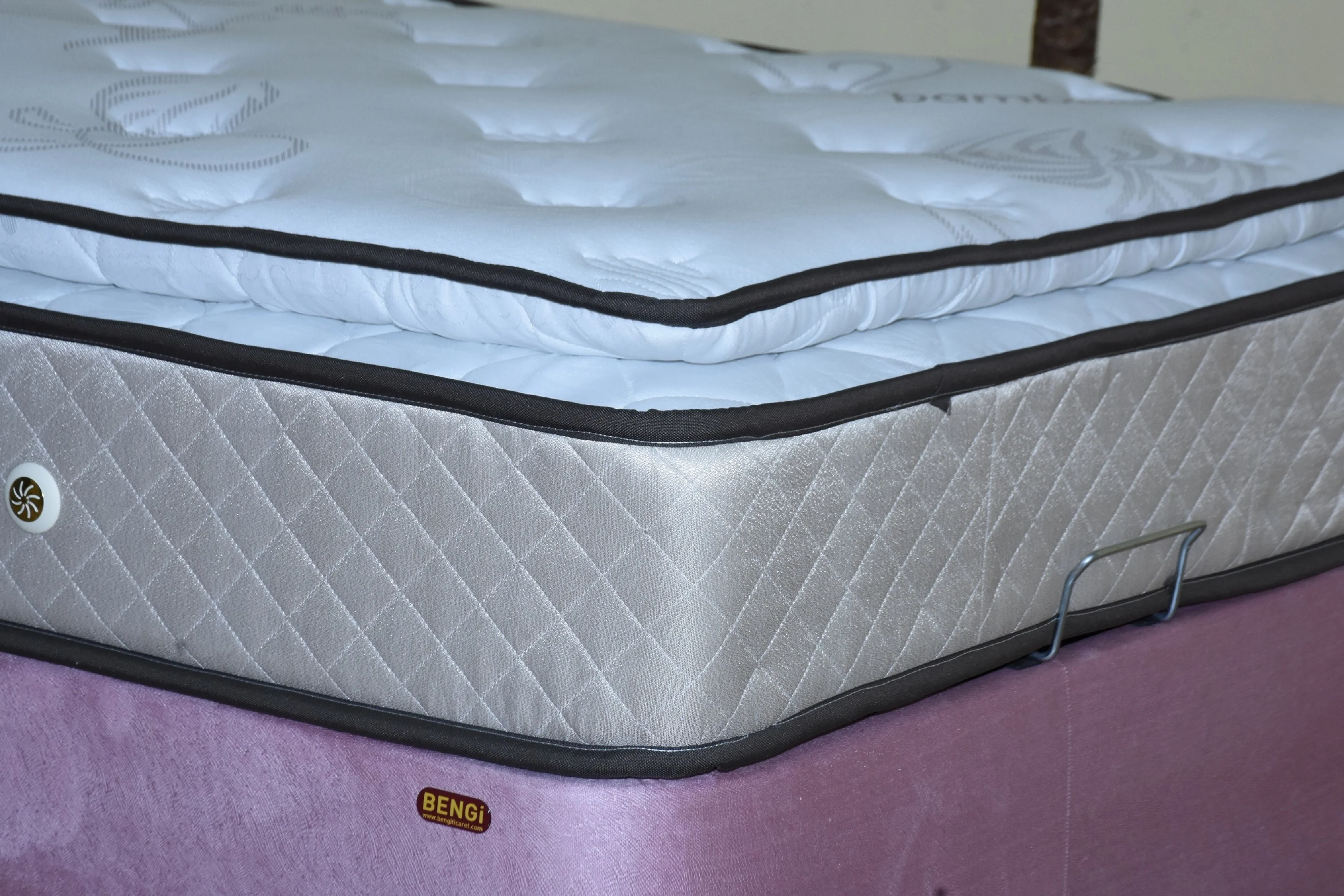 Baza Başlık Yatak 13450 Tay tüy Pembe Kumaş Ortop Pedli Cotton Ya