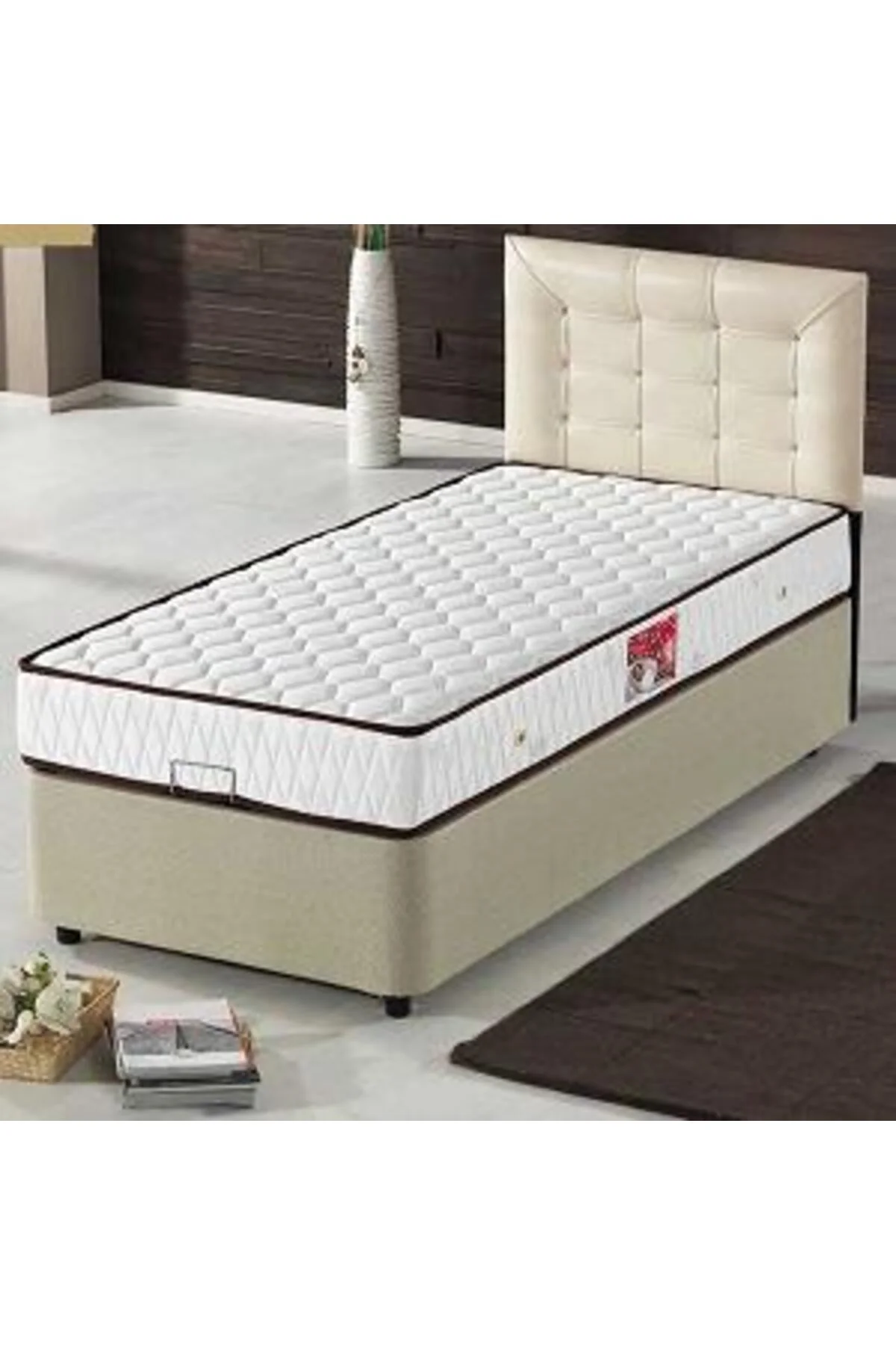 Baza-Başlık-yatak 13416 STANDART Kumaş Deri başlık Metal Çelik Ort Yatak 90*190 Baza-Başlık-yatak 13416 STANDART Kumaş Deri başlık Metal Çelik Ort Yatak 90*190 - Görsel 3