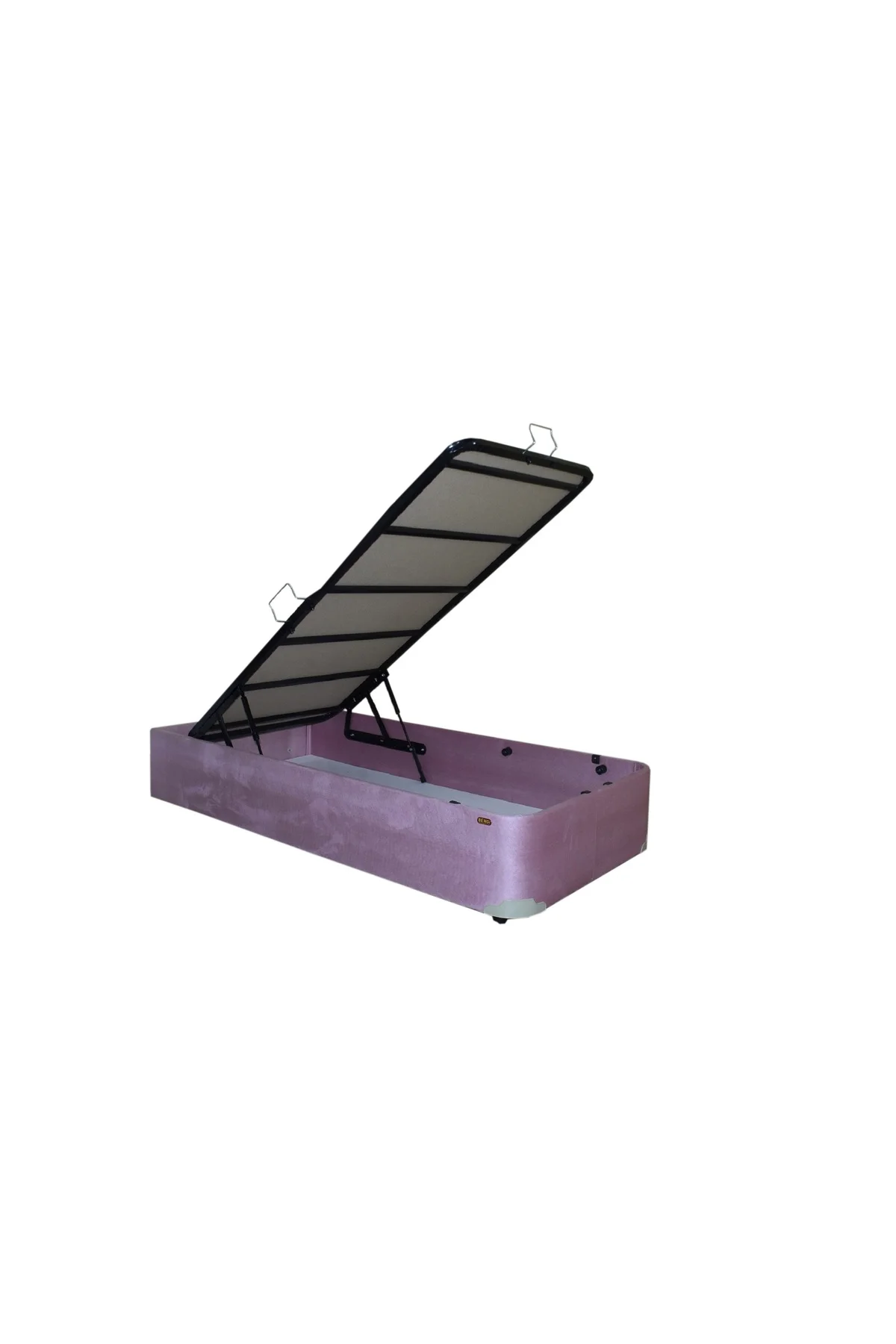 Baza Sandıklı 13426 TAY TÜY PEMBE Kumaş MODEL Metal Fırın Boya 90*190 El Yapım Baza Sandıklı 13426 TAY TÜY PEMBE Kumaş MODEL Metal Fırın Boya 90*190 El Yapım - Görsel 3