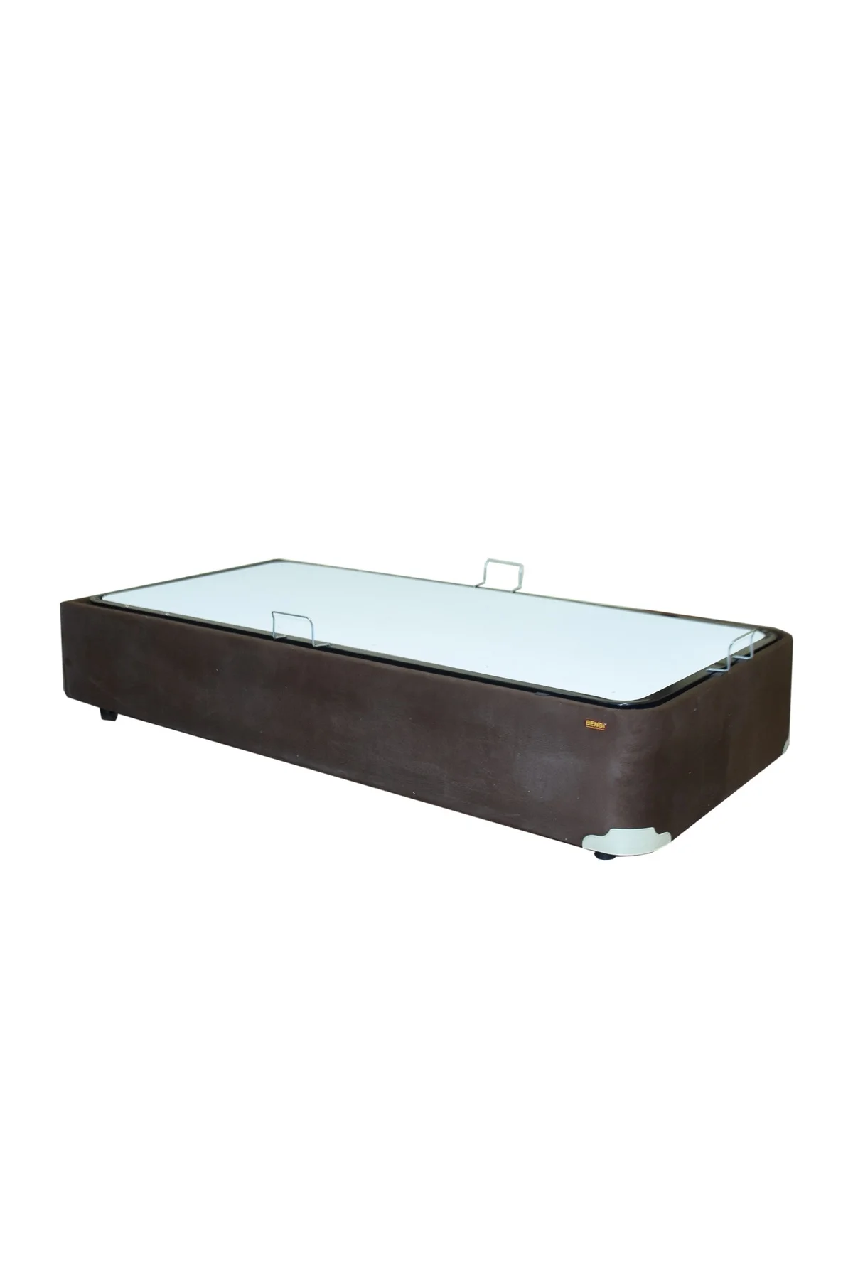 Baza TAY TÜY 13425 model Kumaş KAHVERENGİ Metal Fırın Boya 90*190 El Yapım - Görsel 4