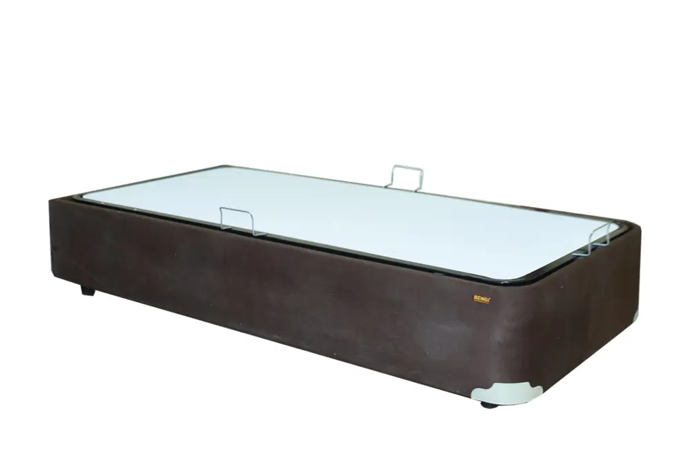 Baza TAY TÜY 13425 model Kumaş KAHVERENGİ  Metal Fırın Boya 90*19