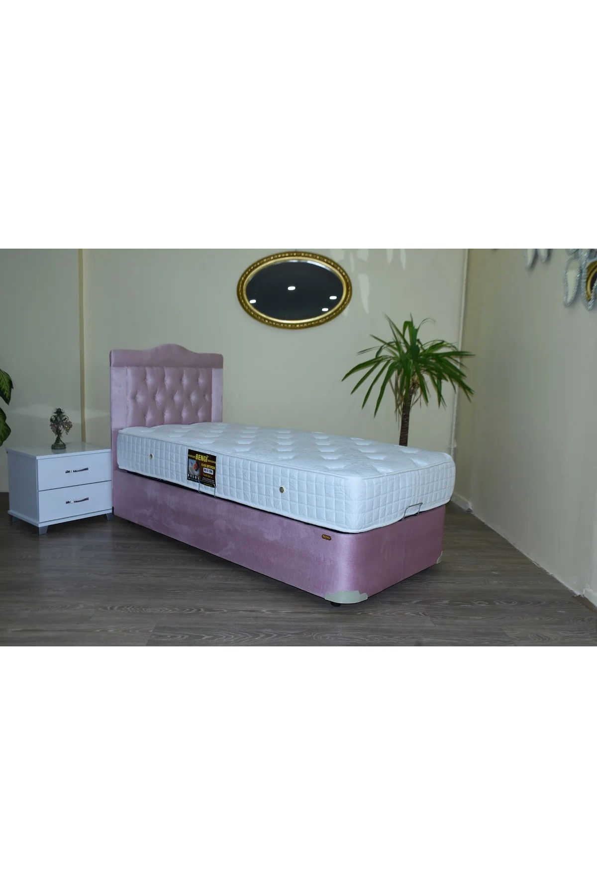 Baza Yatak Başlık 14237 Ful Ortapedik Yatak Taytüy Pembe Silin Metal 100*200 Baza Yatak Başlık 14237 Ful Ortapedik Yatak Taytüy Pembe Silin Metal 100*200 - Görsel 4