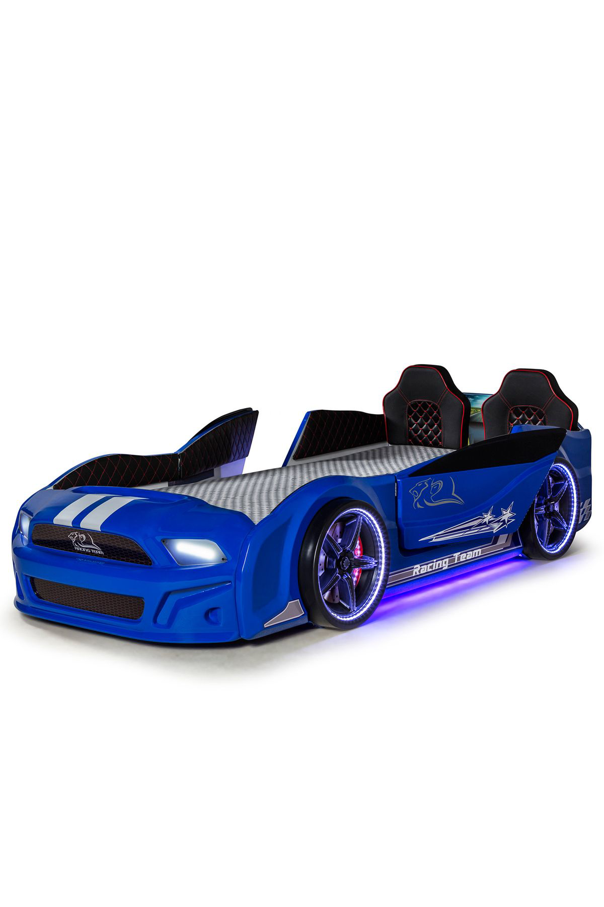 Ferramini Bazalı Arabalı Yatak Kapıları Açılan Mustang Full Ledli Kumandalı