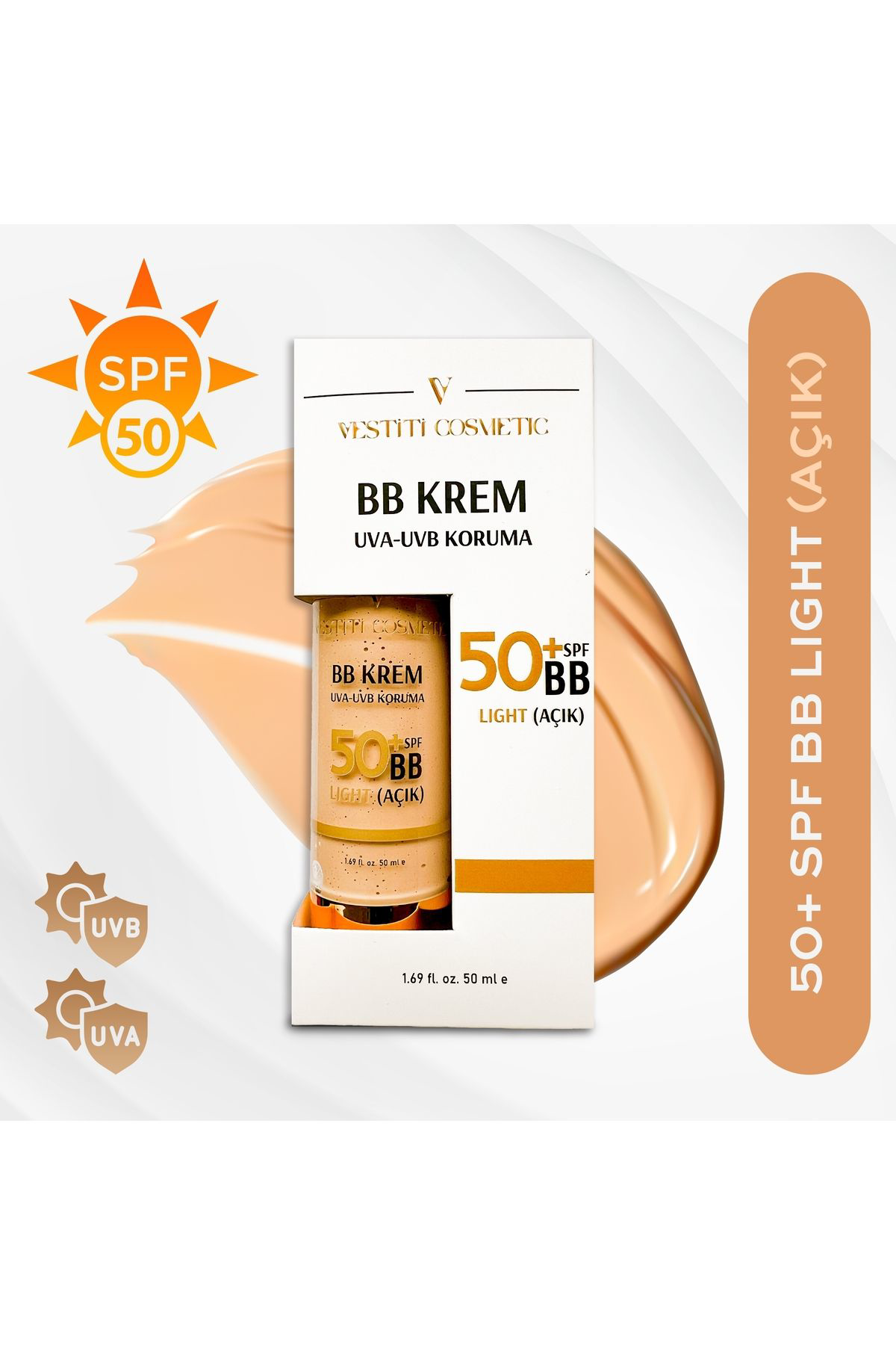 BB Krem Açık (Light)+50 SPF