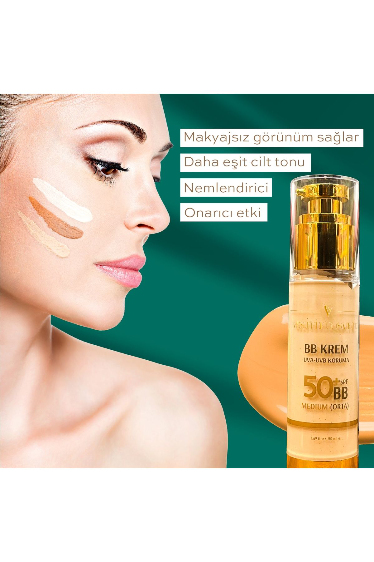 BB Krem Orta (Medium)+50 SPF