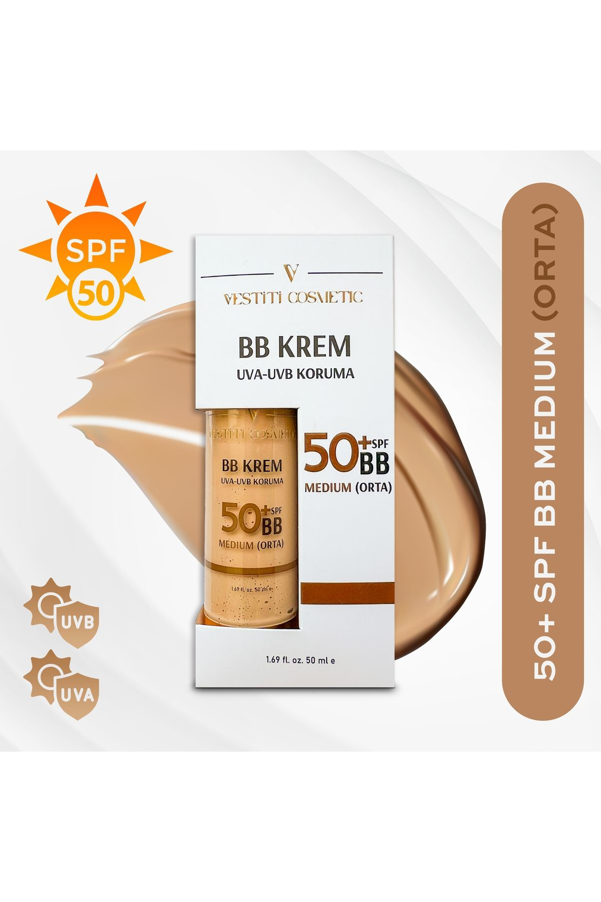 BB Krem Orta (Medium)+50 SPF