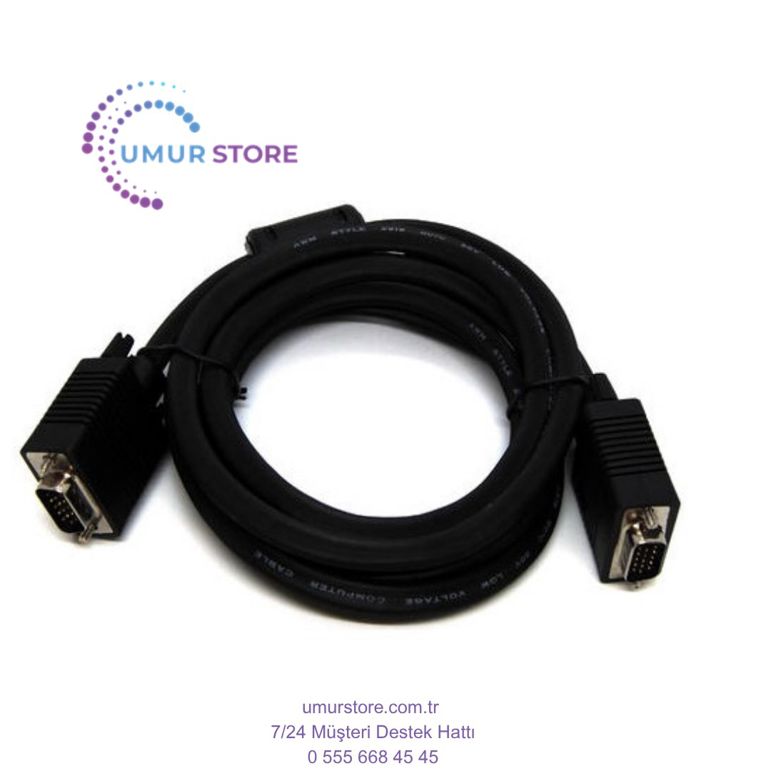 Bc-Dsp-Vg-Mm-30-1 30 mt VGA To VGA 3coax/7c AWG28 2x Feritte VGA Bc-Dsp-Vg-Mm-30-1 30 mt VGA To VGA 3coax/7c AWG28 2x Feritte VGA