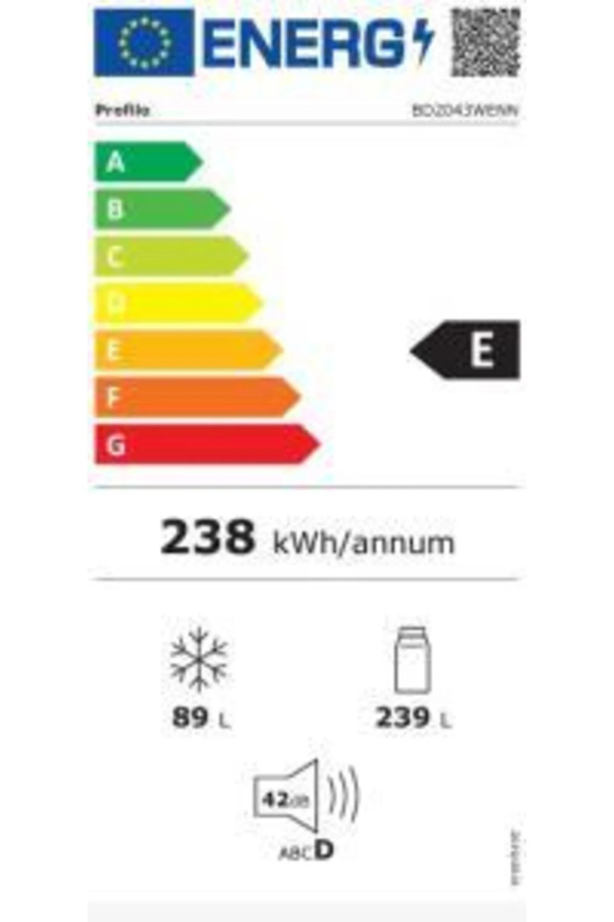 Bd2043wenn Buzdolabı-no Frost-400 Lt