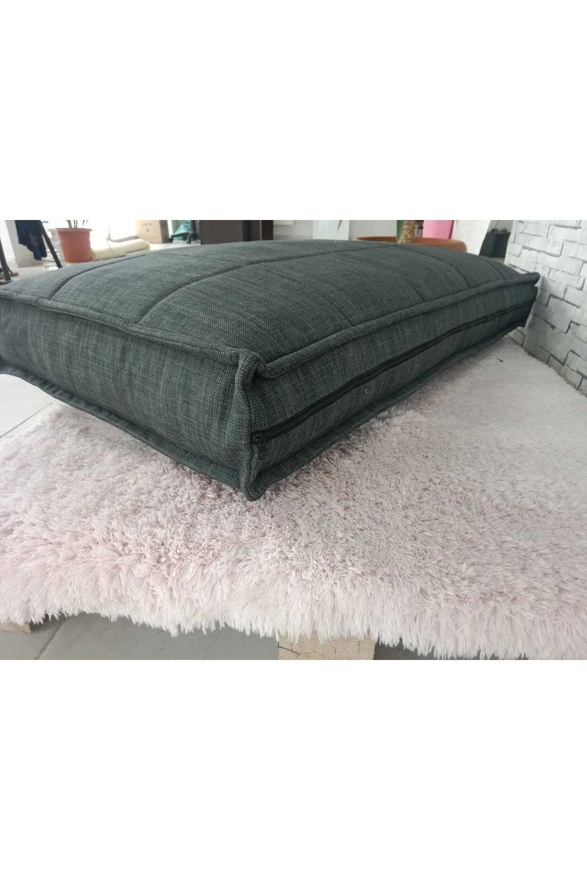 Bdphome Yer Minderi Antrasit Gri