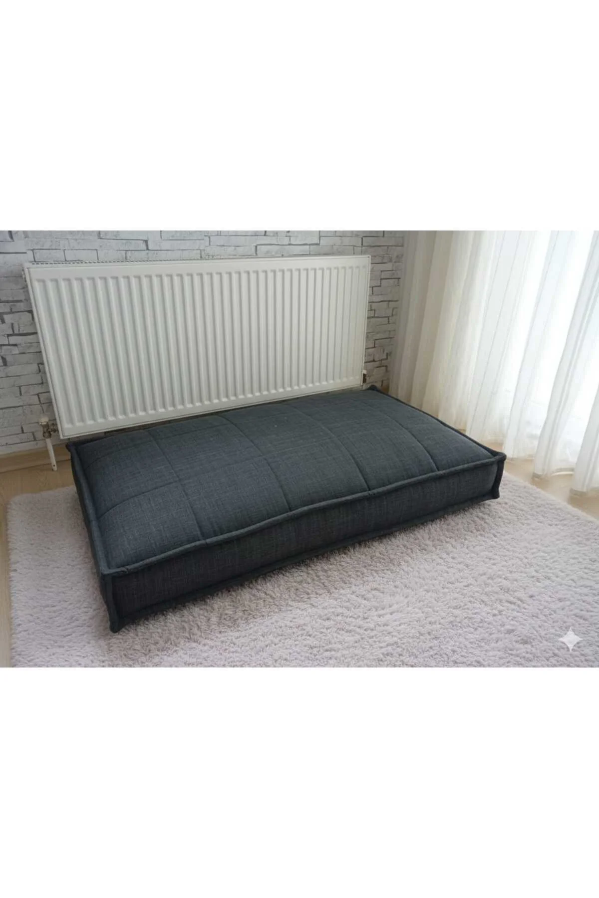 Bdphome Yer Minderi Antrasit Gri