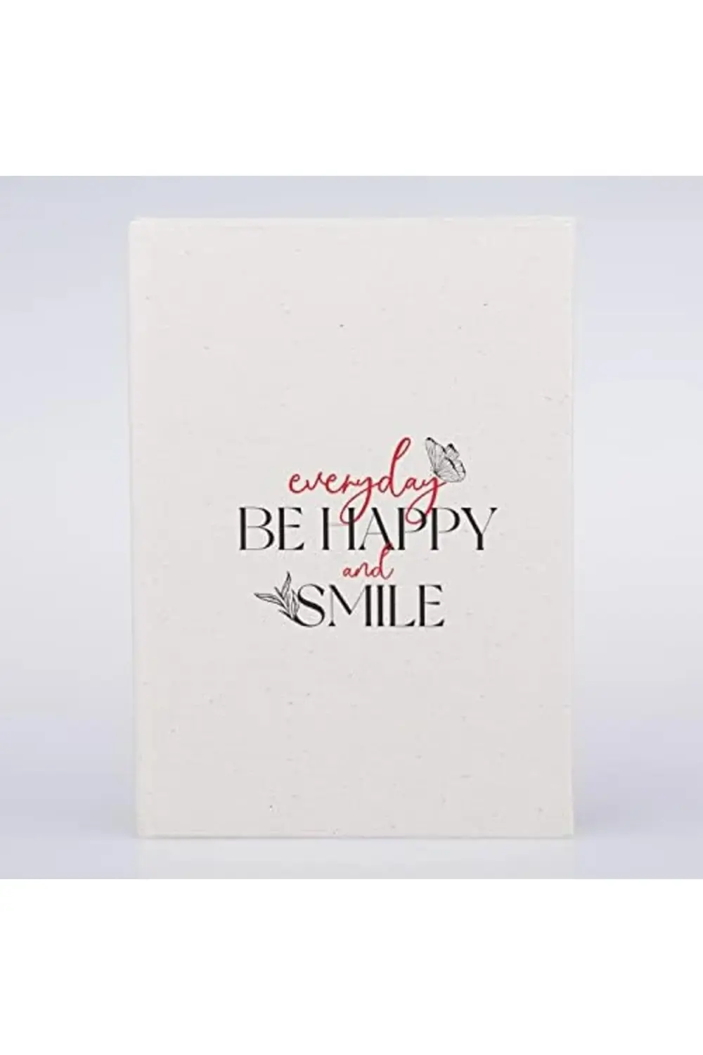 Be Happy And Smile Tasarımlı Kanvas Defter 1185222