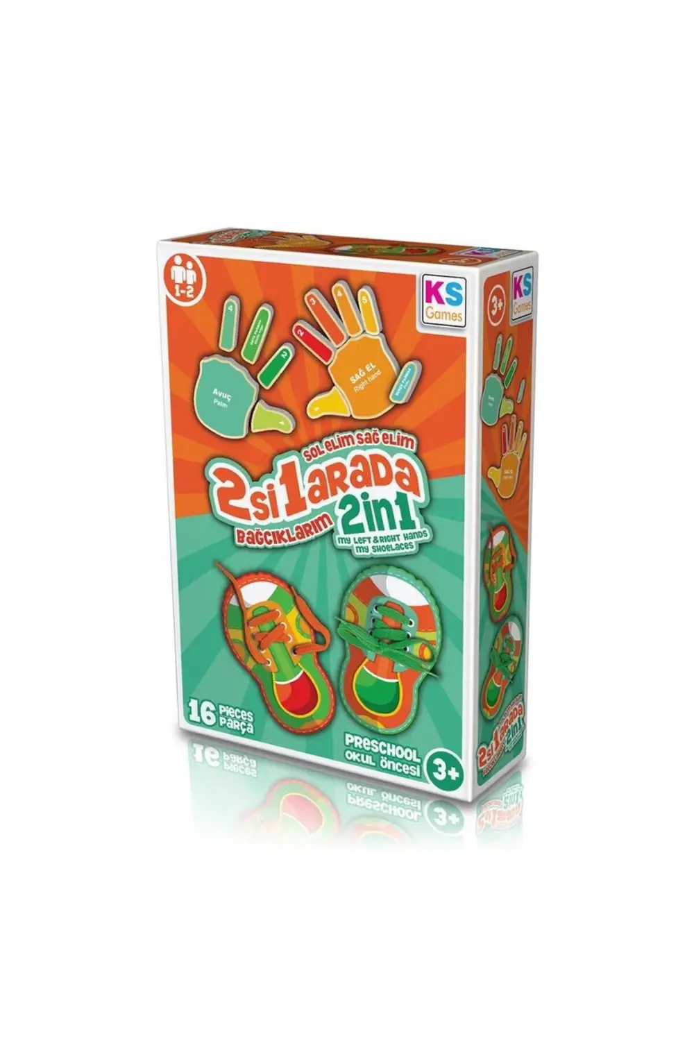 BE233 KS, Sol Elim Sağ Elim 2si1 arada Bağcıklarım / +3 yaş