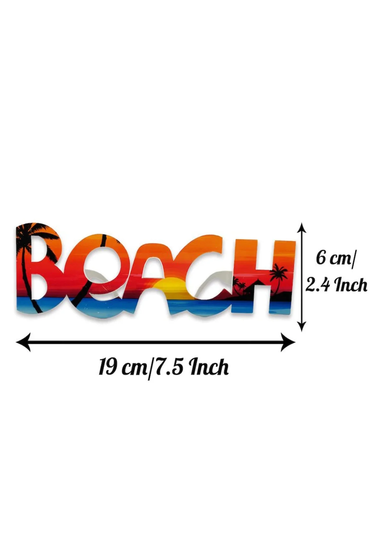 Beach Yazılı Parti Gözlüğü Yaza Merhaba Hawaii Show Gözlüğü 19X6 Cm - Görsel 3