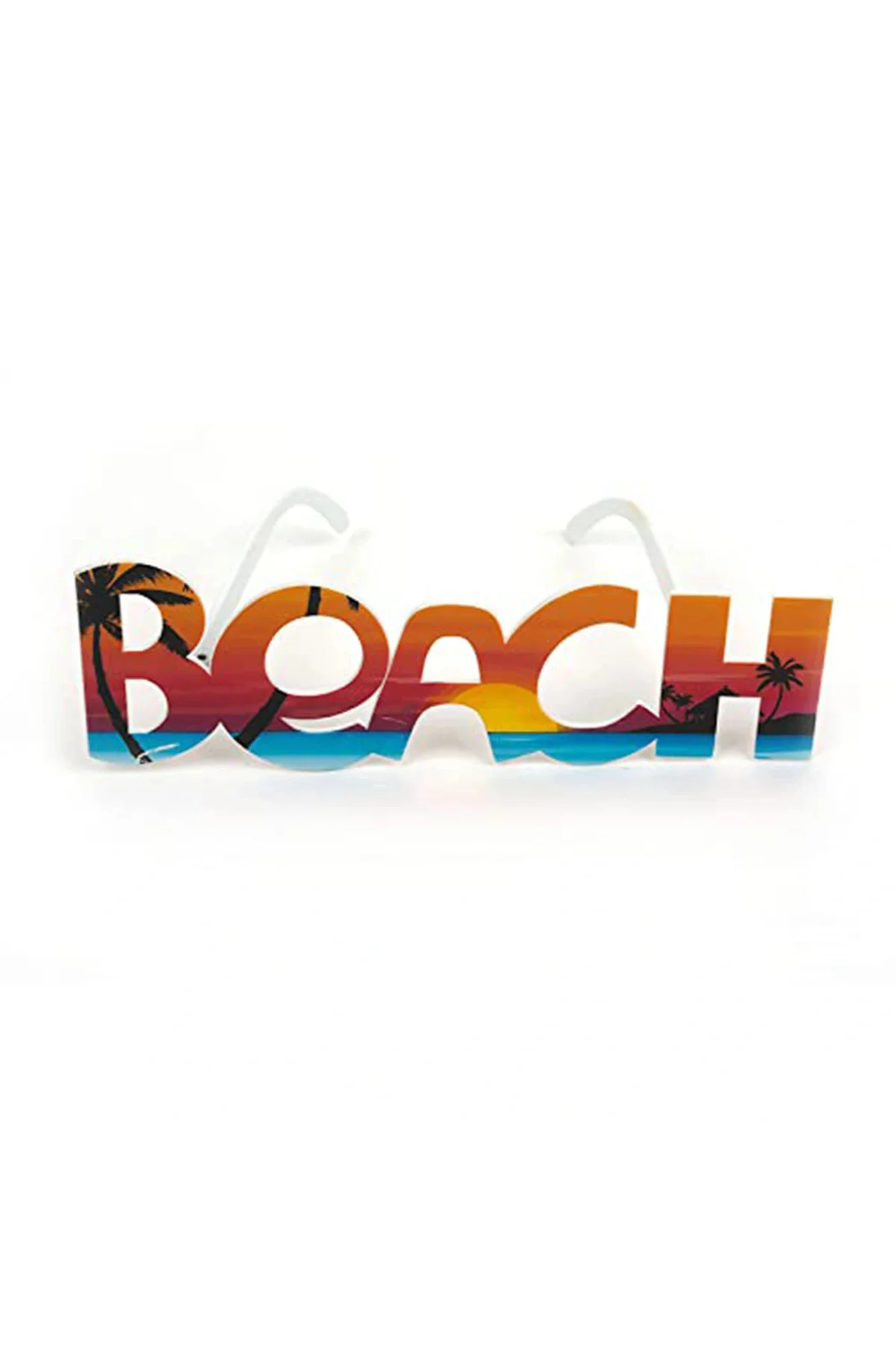Beach Yazılı Parti Gözlüğü Yaza Merhaba Hawaii Show Gözlüğü 19X6 Cm - Görsel 5