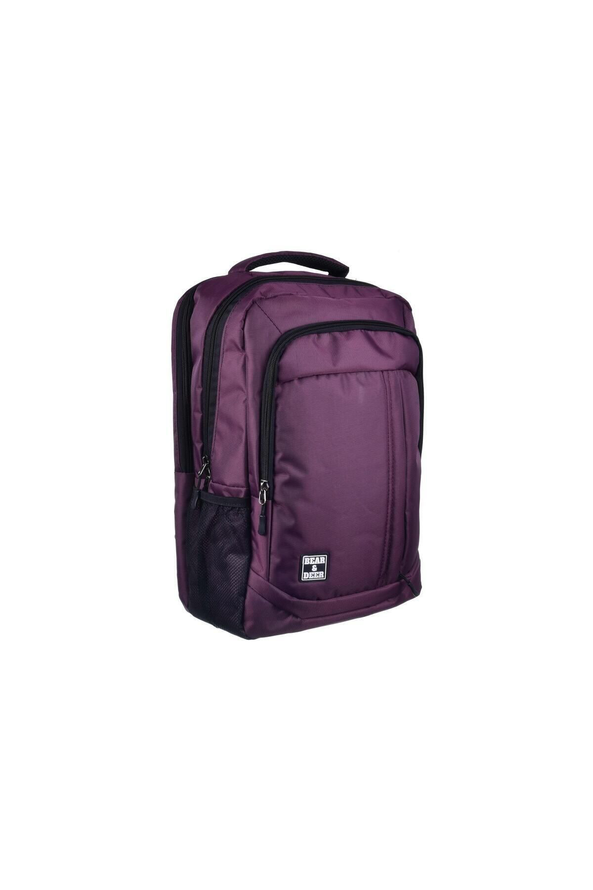 Bear&Dear Bear & Deer Durable Okul Çantası Mürdüm Cn0266